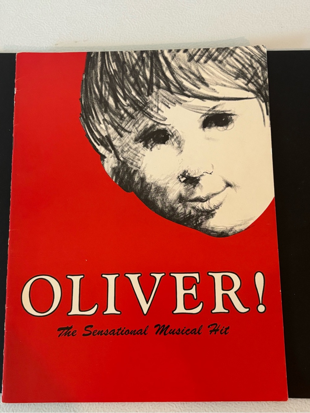 Oliver! Musical Program - Red Cover with Illustration